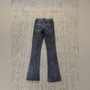 MOTHER Women's Dark Gray Flare Jeans